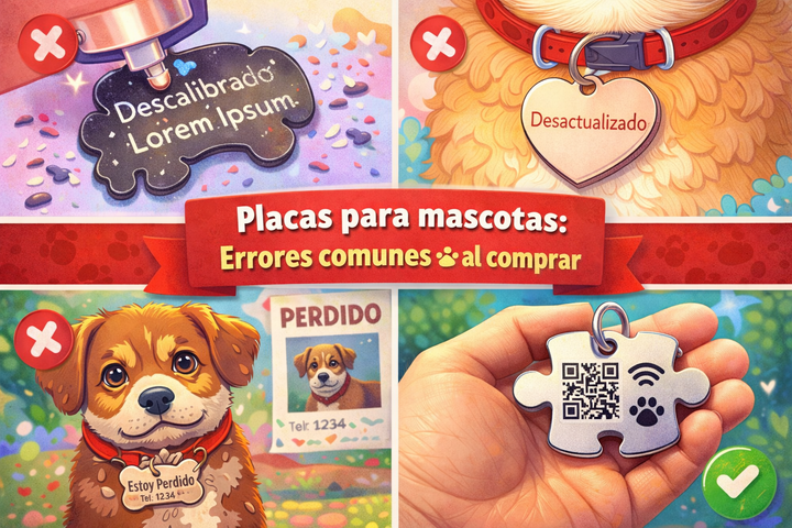 Placas para mascotas: errores comunes al comprar