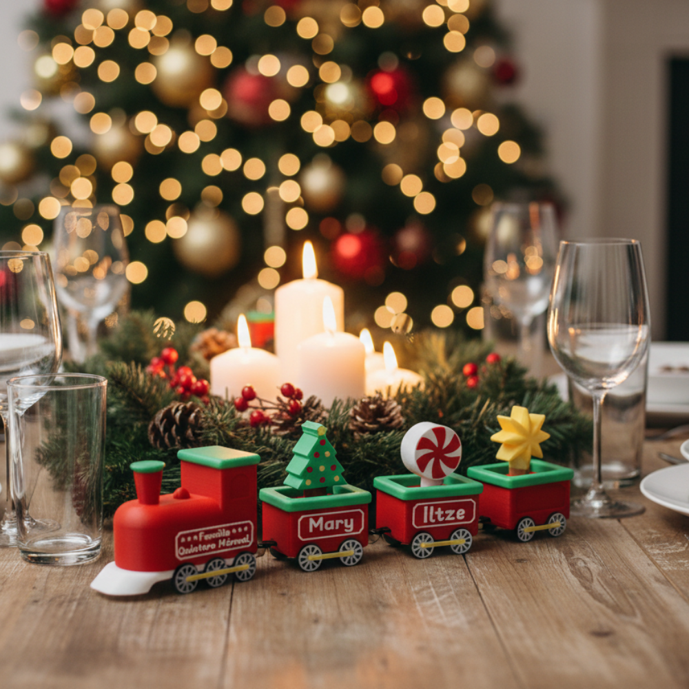 Tren Familiar Navideño Tomatoe (Armable)